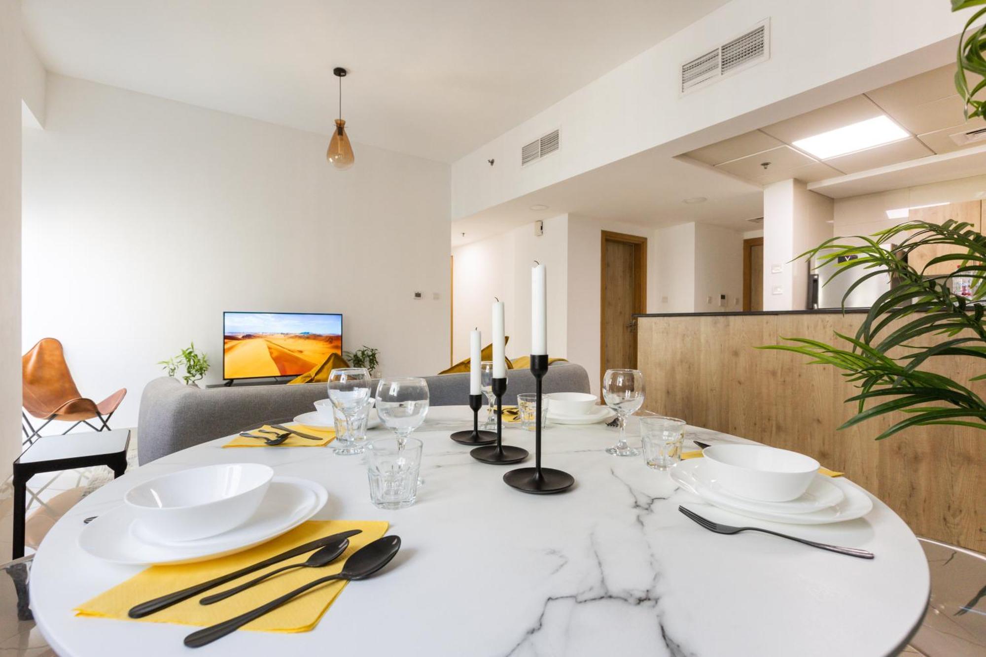 דובאי Enticing Space With Marina View Near The Beach! מראה חיצוני תמונה